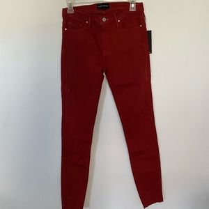 Black orchid Noah ankle fray skinny jeans